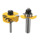 2Pieces 1 /2'' 1/4'' Shank Slotting Slot Router Bit Adjustable Rabbet Cutters