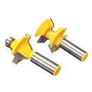 2Pieces 1/2'' Shank Router Bit Set 120 Degree Woodworking Groove Chisel Cutter Tool