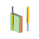 2Pieces 2'' and 2-1/2'' Extra Long Cutting Router Bit 1/4'' Straight Shank Cutter Professional Tools