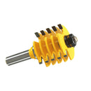 Finger Joint Router Bit Adjustable 5 Blade 3 Flute 1/2'' Woodworking Cutter