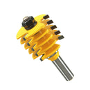 Finger Joint Router Bit Adjustable 5 Blade 3 Flute 1/2'' Woodworking Cutter
