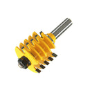 Finger Joint Router Bit Adjustable 5 Blade 3 Flute 1/2'' Woodworking Cutter