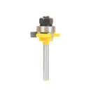 Set of 2Pieces Tongue & Groove T- Slot Router Bit 1/4'' Shank Woodworking Cutter Heavy Duty Power Tool
