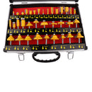 Multi-purpose 35Pieces Router Bit Set 1/4'' Shank Woodworking Cutter Tool + Aluminum Case