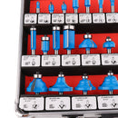 Multi-purpose 35Pieces Router Bit Set 1/4'' Shank Woodworking Cutter Tool + Aluminum Case