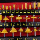 Multi-purpose 35Pieces Router Bit Set 1/4'' Shank Woodworking Cutter Tool + Aluminum Case
