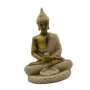 Sandstone Meditating Sitting Buddha Statue Sculpture Religious Handicrafts for Home Decoration
