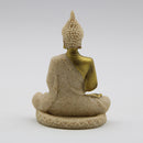 Sandstone Meditating Sitting Buddha Statue Sculpture Religious Handicrafts for Home Decoration