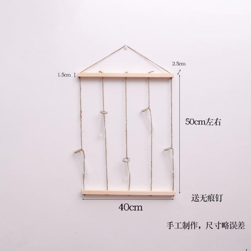 1 Set Hanging Decor Clear Glass Flower Vase Foliage Plant Display Terrarium Bottle Home Art Decor Ornaments