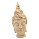 The Hue Sandstone Buddha Head Feng Shui Statue Sculpture Handmade Figurine
