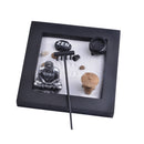 Zen Garden Set Wooden Tray Sand Pebbles Rake Home Ornament Home Office Gift