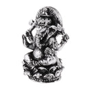 The Hue God Cottage Resin Seated Meditation Ganesha Buddha Statue Figurine -Copper