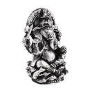 The Hue God Cottage Resin Seated Meditation Ganesha Buddha Statue Figurine -Copper