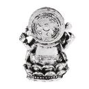 The Hue God Cottage Resin Seated Meditation Ganesha Buddha Statue Figurine -Copper