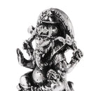 The Hue God Cottage Resin Seated Meditation Ganesha Buddha Statue Figurine -Copper