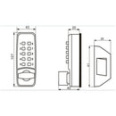 Modern Keyless Mechanical Digital Push Button Door Lock Home Security Locker