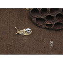 Rustic Snail Shape Incense Burner Stick Cone Censer Plate Retro Holder -Gold