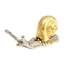 Rustic Snail Shape Incense Burner Stick Cone Censer Plate Retro Holder -Gold