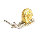 Rustic Snail Shape Incense Burner Stick Cone Censer Plate Retro Holder -Gold