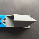 2Pieces Corner Caulking Tool Kit Silicone Grout Sealant Remover Scraper Filler Smoother Finisher Cleaner Blue