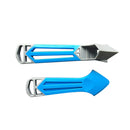 2Pieces Corner Caulking Tool Kit Silicone Grout Sealant Remover Scraper Filler Smoother Finisher Cleaner Blue