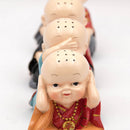 4Pieces Resin Little Expression Monk Figurine Fairy Garden DIY Landscaping Craft