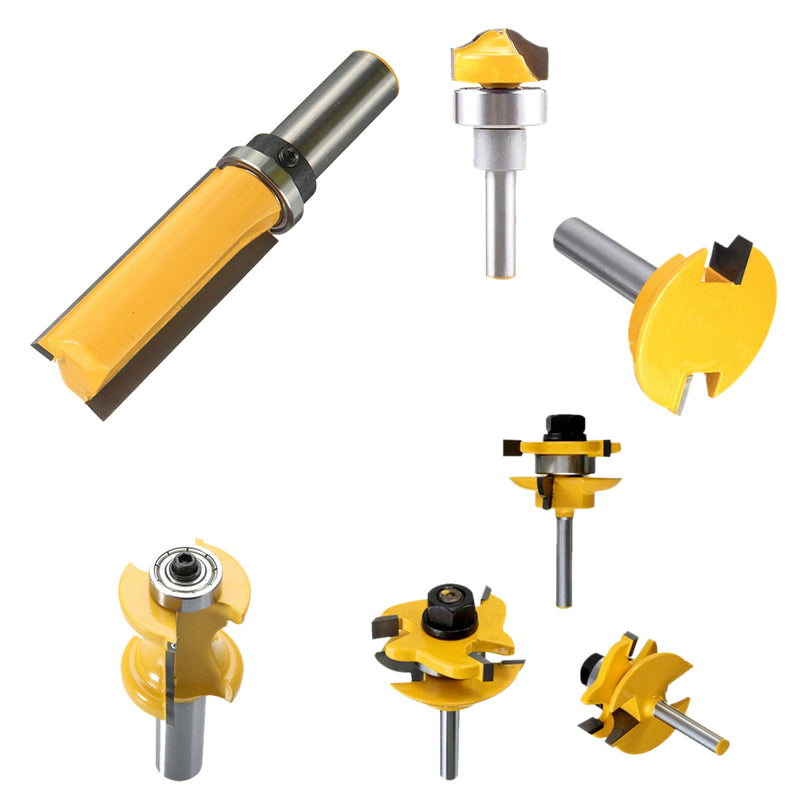 1/2'' Bullnose Cylinder Drill Milling Bits Cutter Woodworking Molding Tool