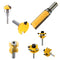 1/2'' Bullnose Cylinder Drill Milling Bits Cutter Woodworking Molding Tool