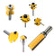 1/2'' Bullnose Cylinder Drill Milling Bits Cutter Woodworking Molding Tool