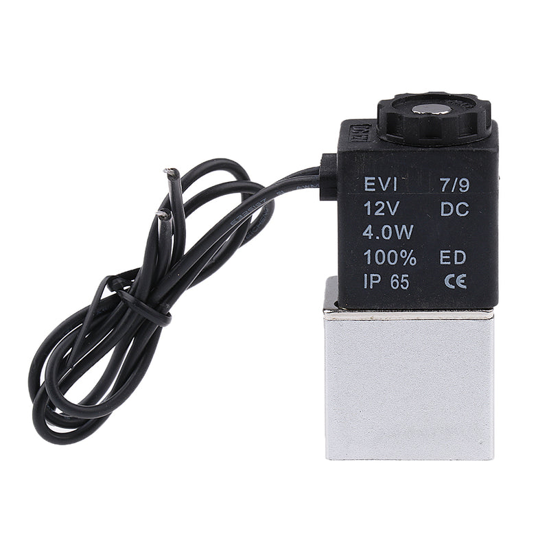 1/4 inch 12V Normally Closed Pneumatic Aluminum Electric Solenoid Air Valve
