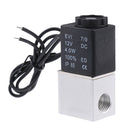 1/4 inch 12V Normally Closed Pneumatic Aluminum Electric Solenoid Air Valve