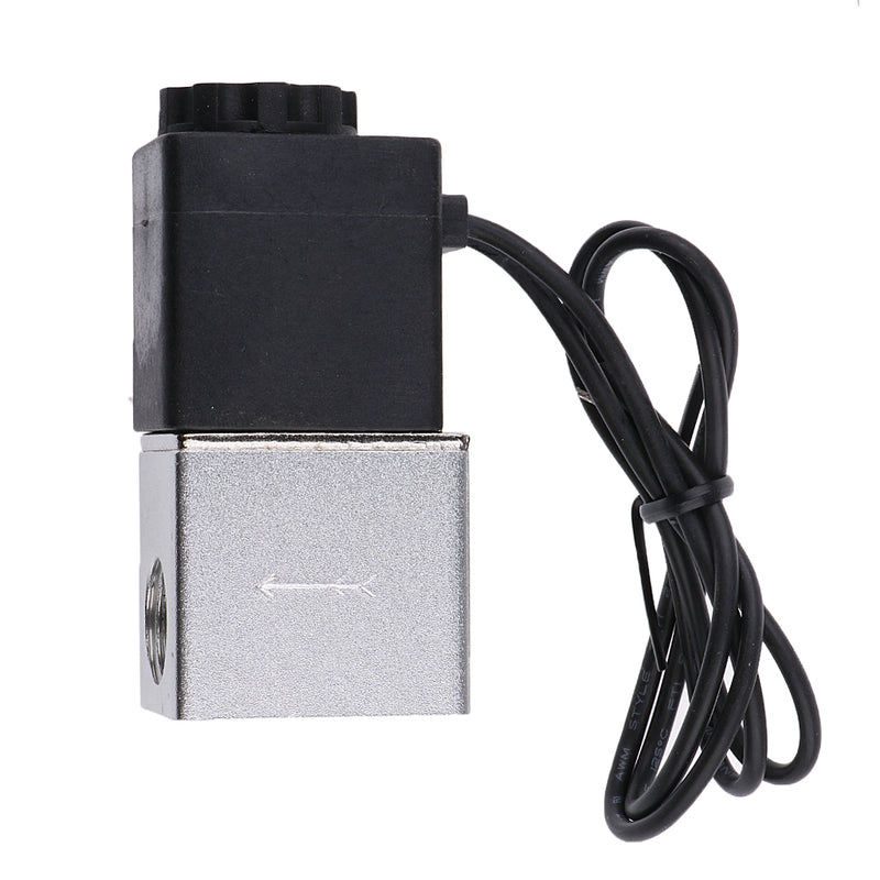 1/4 inch 12V Normally Closed Pneumatic Aluminum Electric Solenoid Air Valve