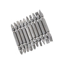10 Pieces High Quality Hex Shank Double End PH2 Magnetic Screwdriver Bits 65mm