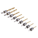 10Pieces Chamfering Mortising Chisel Woodworking Chamfer Twist Drill Bit Reamer