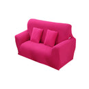 Fashionable 3-Seater Sofa Covers Couch Protector Elastic Spandex Washable Slipcover Home Hotel Office Sofa Decor Rose Red