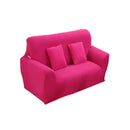 Fashionable 3-Seater Sofa Covers Couch Protector Elastic Spandex Washable Slipcover Home Hotel Office Sofa Decor Rose Red