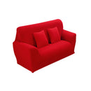 Fashionable 3-Seater Sofa Covers Couch Protector Elastic Spandex Washable Slipcover Home Hotel Office Sofa Decor Red