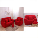 Fashionable 1-Seater Sofa Covers Couch Protector Elastic Spandex Washable Slipcover Home Hotel Office Sofa Decor Red