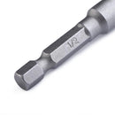 Socket Bit Adapter Drill Nut Driver 1/4" 3/8" 1/2" Power Extension Bar Set