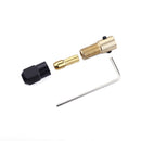 6 Pieces Drill Chuck Brass Mini Electric Bit Collets with Brass Screw Adapter