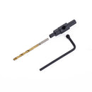 4Pcs HSS Countersink Drill Bit Set Round Shank Drilling Hole Cutters for Wood and Plastic Work