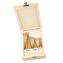 3 Pieces High Speed Steel Step Wood Metal Hole Cutting Cutter Drill Bit Set Hand Tools