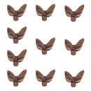 Pack of 10PCS Zinc Alloy Cabinet Wardrobe Drawer Cupboard Knob Pulls with 10 Mounting Screws Copper