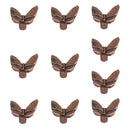 Pack of 10PCS Zinc Alloy Cabinet Wardrobe Drawer Cupboard Knob Pulls with 10 Mounting Screws Copper