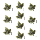 1Bag Zinc Alloy Antique Leaves Handle Drawing Cupboard Door Knobs Cabinet Wardrobe Pull