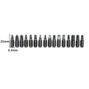 17Pieces Precision Screwdriver Bits Magnetic S2 Alloy Steel Electric Screwdriver Head Sets