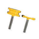 2pc 1/4'' Shank Flute and Bead Wood Router Bits Set 1/4'' Diameter