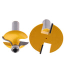 2 Pieces Bit Set 1/2" Shank Entry Door For Long Tenons Router Bit Woodworking Cutter Tool