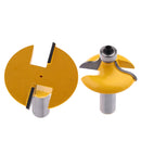 2 Pieces Bit Set 1/2" Shank Entry Door For Long Tenons Router Bit Woodworking Cutter Tool