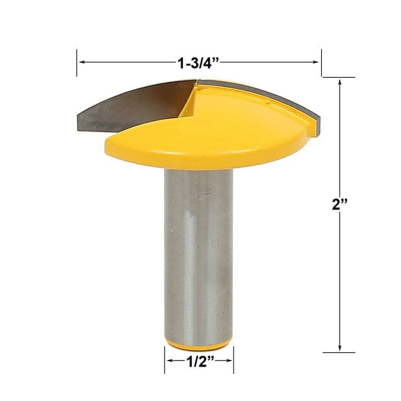 1/2" Shank Small Bowl Router Bit 1.65" Radius 1-3/4" Wide Woodworking Tool